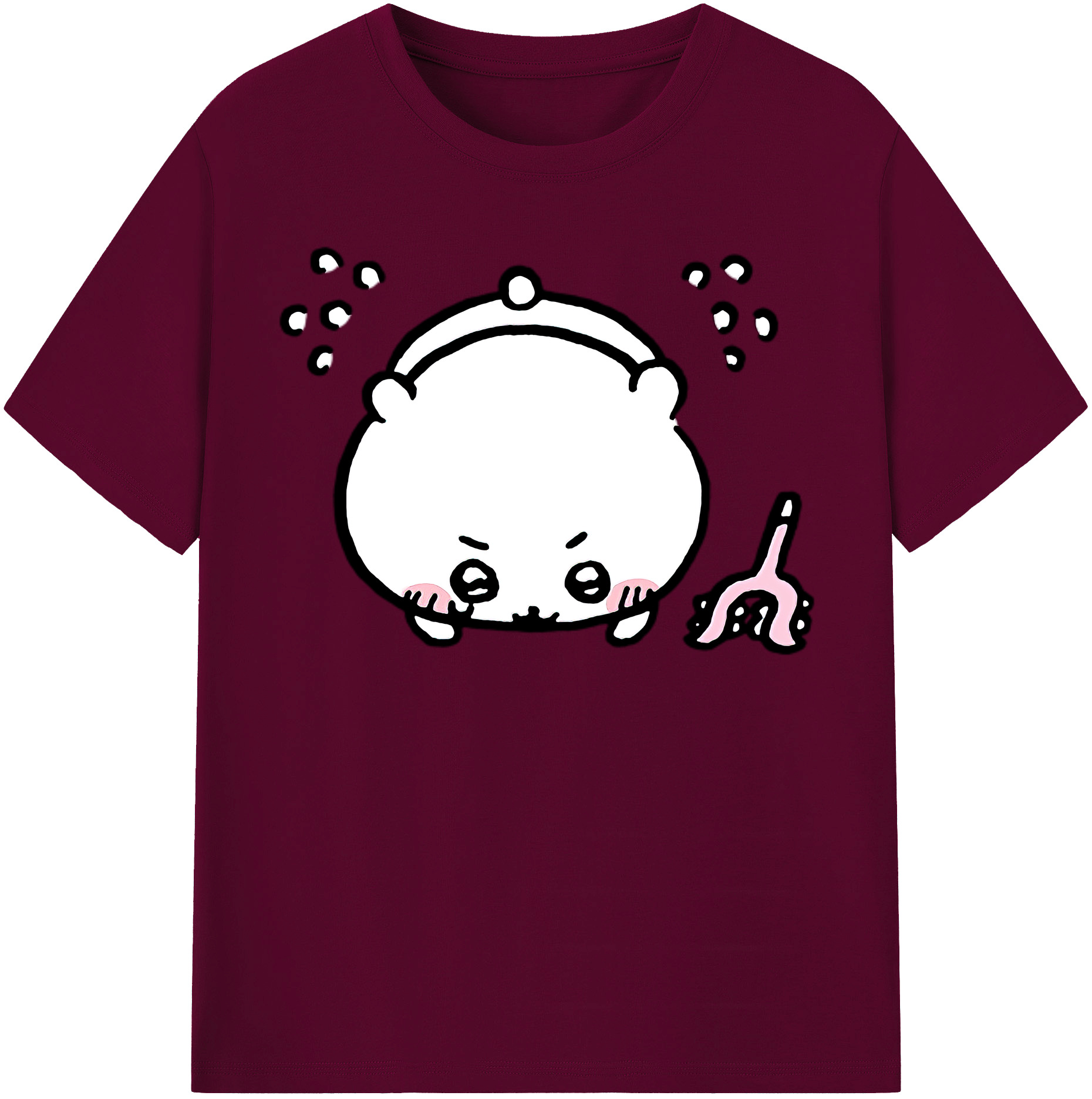 （画像用） ちいかわ ちいかわ Chii-kawa chiikawa レディースカジュアルプリントTシャツ（綿100％）